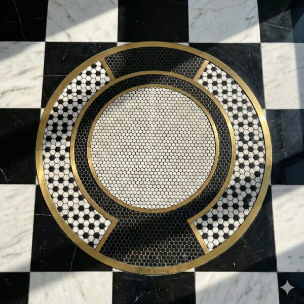 mosaic_lettering_09_04 Bespoke Luxury Mosaic Text | Custom Typography Design | Metal Wall & Floor Feature