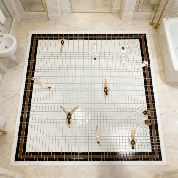 Swimming Pool Mosaic Art | Custom Pool Tile Design | Luxury Pool Decor