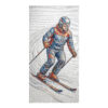 Skiing Mosaic Art