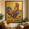 Rooster Mosaic Art