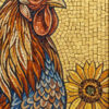 Rooster Mosaic Art