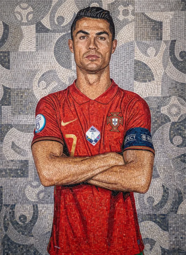 Custom Mosaic Portrait Studio_3 Portrait Mosaic Bilitiles Cristiano Ronaldo: Forever No.7