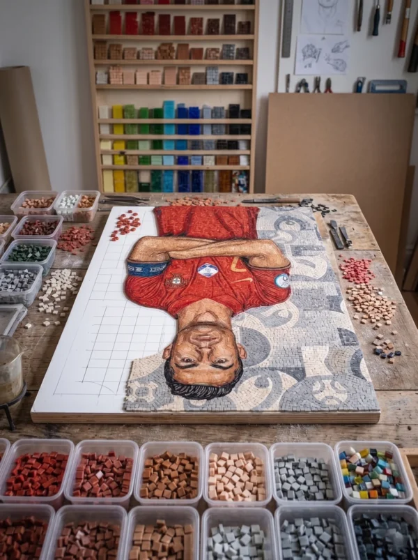 Custom Mosaic Portrait Studio_6 Portrait Mosaic Bilitiles Cristiano Ronaldo: Forever No.7