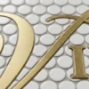 Custom Mosaic Alphabet Lettering Art Wall Decor Luxury Handcrafted Ceramic Tile Name Sign Monogram Initials Home