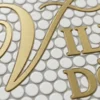 Custom Mosaic Alphabet Lettering Art Wall Decor Luxury Handcrafted Ceramic Tile Name Sign Monogram Initials Home