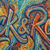 Jack & Rose graffiti calligraphy mosaic artwork