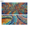 Jack & Rose graffiti calligraphy mosaic artwork