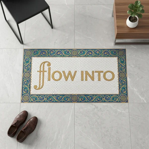 Flow Mosaic Lettering Art
