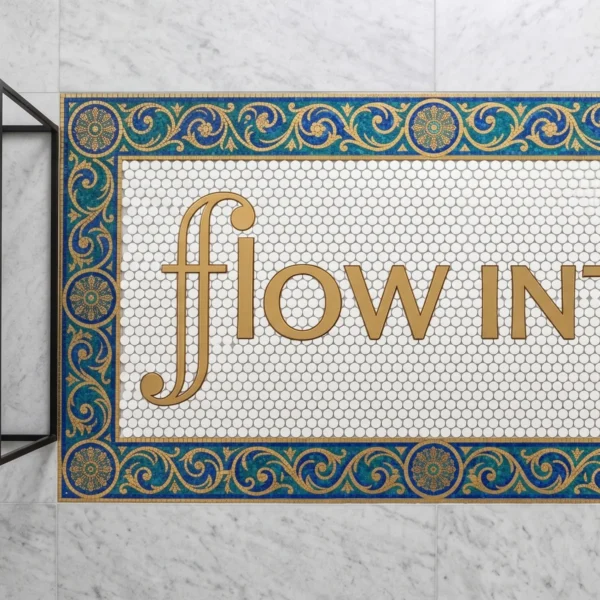 Flow Mosaic Lettering Art