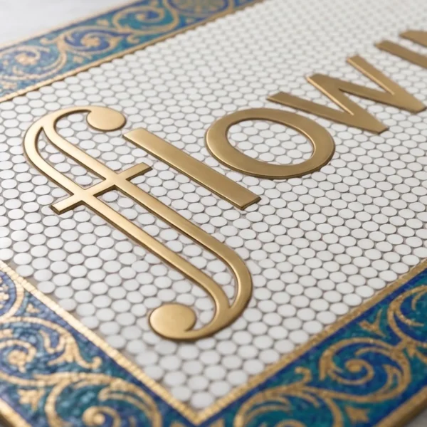 Flow Mosaic Lettering Art