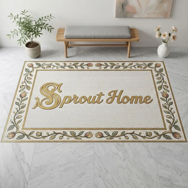 Sprout Mosaic Lettering Art