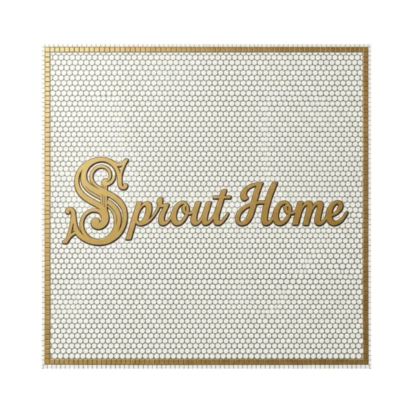 Sprout Mosaic Lettering Art
