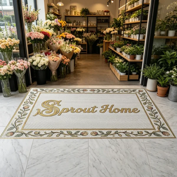 Sprout Mosaic Lettering Art
