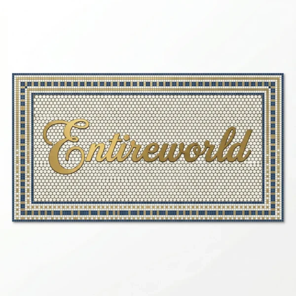 World Map Mosaic Art