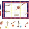 Pool Party Custom Mosaic Bathroom Floor Tile — Swimmers Collection