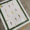 Pool Party Custom Mosaic Bathroom Floor Tile — Swimmers Collection