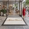 Custom Logo Mosaic Entrance Mat | Handmade Penny Round Tile Logo, Priced per m²
