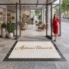 Custom Logo Mosaic Entrance Mat | Handmade Penny Round Tile Logo, Priced per m²