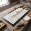Custom Logo Mosaic Entrance Mat | Handmade Penny Round Tile Logo, Priced per m²