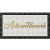 Custom Logo Mosaic Entrance Mat | Handmade Penny Round Tile Logo, Priced per m²