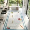 Swimmer Tile custom mosaic floor panel - BiliTiles