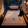 Swimmer Tile custom mosaic floor panel - BiliTiles